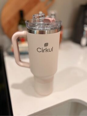 Cirkul Insulated Travel Mug - Light Pink & Cream